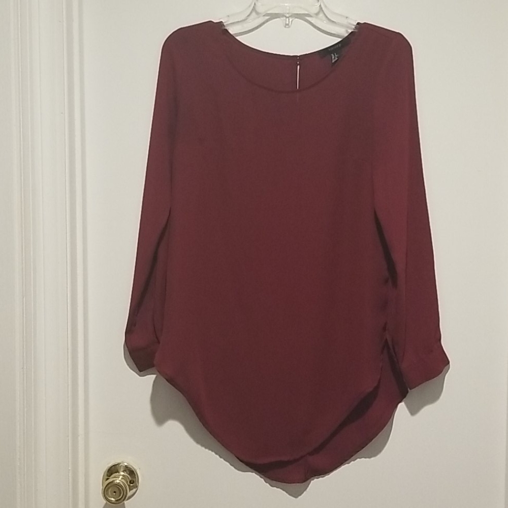 Forever 21 burgundy blouse